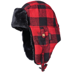 WA67 - Plaid Aviator Hat - Black/Red - product image