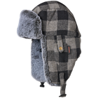 WA67 - Plaid Aviator Hat - Grey/Black - product image