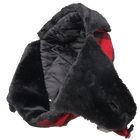 WA67 - Plaid Aviator Hat - Black/Red - gallery image