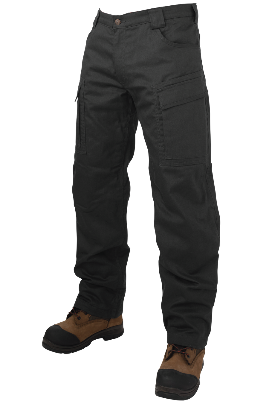 WP060 - Fleece Lined Flex Twill Cargo Pant - Black - gallery image