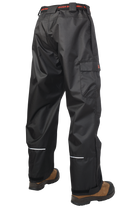 WP121 - Waterproof Breathable Ripstop Rain Pant - Black - gallery image