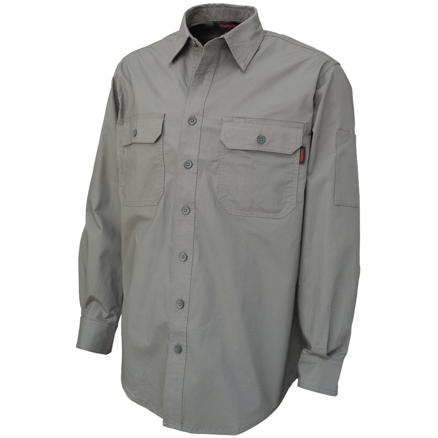 WS191 - L/S Stretch Ripstop Shirt - Grey - product image