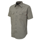 WS202 - S/S Stretch Ripstop Shirt - Grey - product image