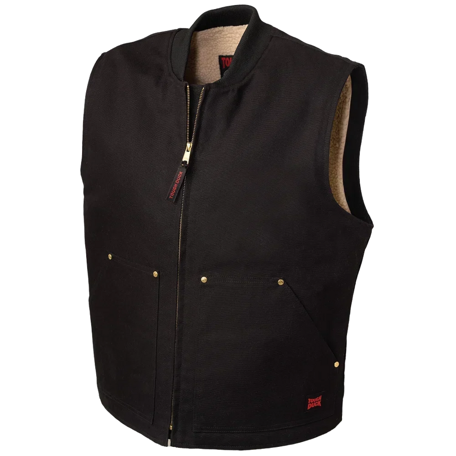 WV06 - Duck Sherpa-Lined Vest - Black - product image