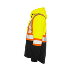 Wasip Soft Shell Jacket w/ Detachable Hood, 4" Refl. Tape - Yellow left-side view