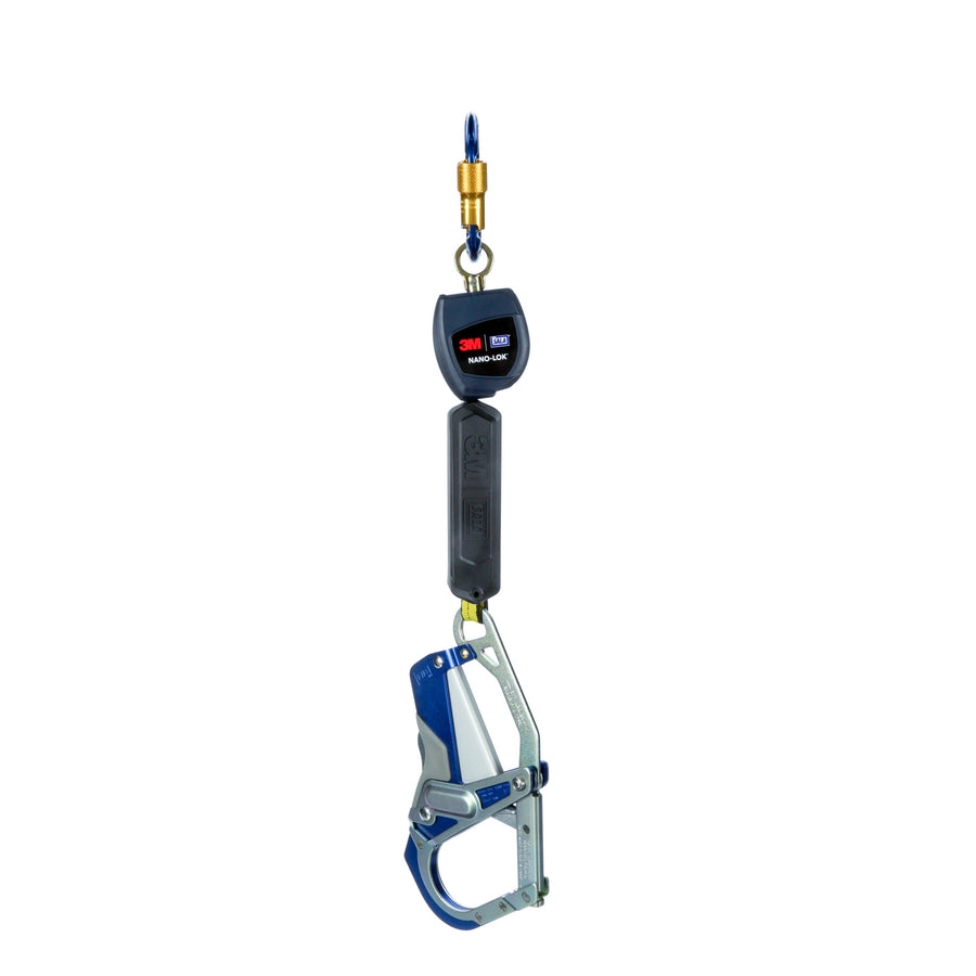 3M DBI-SALA Nano-Lok edge Personal Self-Retracting Lifeline 3500260, Galvanized Cable, 7.3 ft (2.2 m)