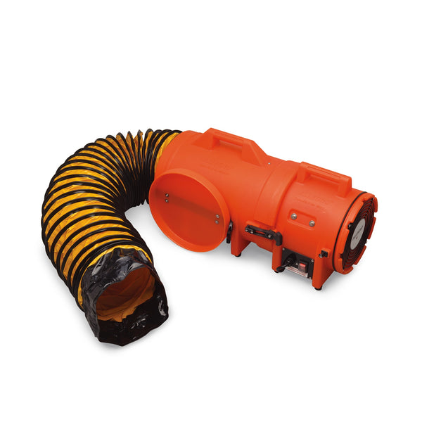 Allegro 8" Axial AC Plastic Blower w/ Compact Canister & 25’ Ducting, 30 lbs.