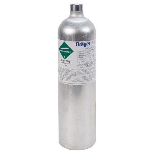 Dräger calibration gas 58 L CH4 CO H2S O2 in nitrogen - 4594655