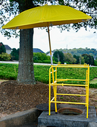 Manhole Guard Rail (42"l x 42"w x 42 1/4"h, 45 lbs.) - Allegro