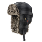 I15616 - Plaid Aviator Hat - Grey/Black - product image