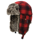 I15616 - Plaid Aviator Hat - Black/Red - product image