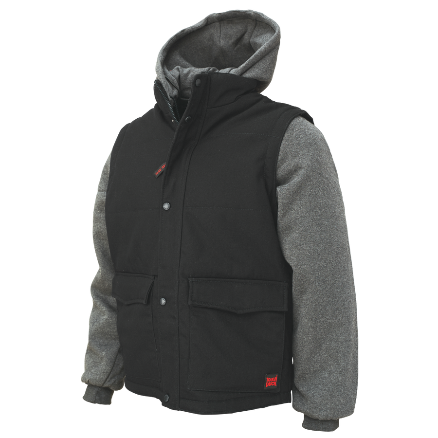 I8A216 - Zip-Off Sleeve Jacket - Black - product image