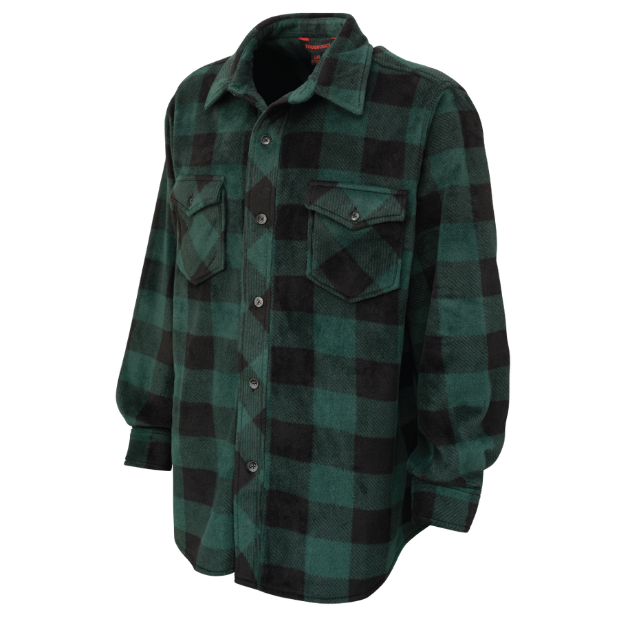 I96411 - Buffalo Check Fleece Shirt - Green - product image