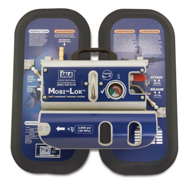 3M DBI-SALA Mobi-Lok Vacuum Anchor, 2200108, with air bottle attachment, aviation industry 22 in x 22 in x 6 in (55 cm x 55 cm x 15 cm)