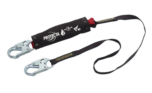 3M PROTECTA PRO Pack Hot Work Shock Absorbing Lanyard, 1340131C, 4 ft. (1.2 m)