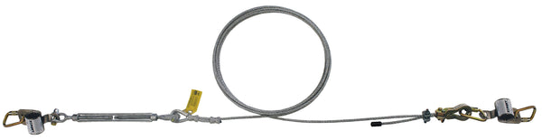 3M DBI-SALA Multi-Span Horizontal Lifeline For Stanchions 7403100, Galvanized Cable, 100 ft (30.5 m)
