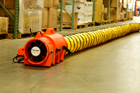 8" Axial AC Plastic Blower w/ Compact Canister & 25’ Ducting, 30 lbs. - Allegro
