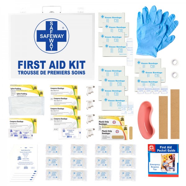 Metal First Aid Kit-16-200 Employees - F93M02063 - 1/CS