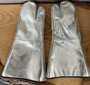 Insulated Split Cowhide 1-Finger Mitt w/Aluminized Back - 1PR/CS