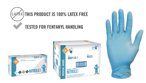 Medical Grade Nitrile Gloves-4 mil - Chemo Rated- GNEP-(SIZE)-1 -100/BX -10/BX/CS