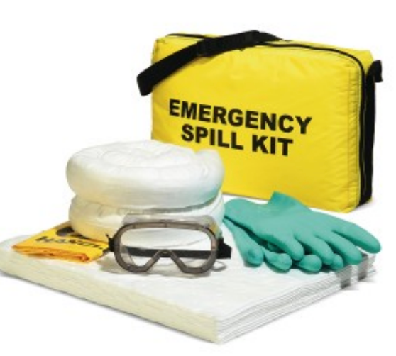 Oil-Only Emergency Spill Kit- Absorbs up to 4.1 Gallons- SPKO-YBAG - 3/CS