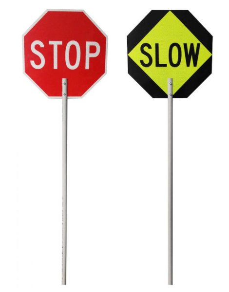 Stop/Slow Sign with 5' Pole - TC-22 - 1/CS