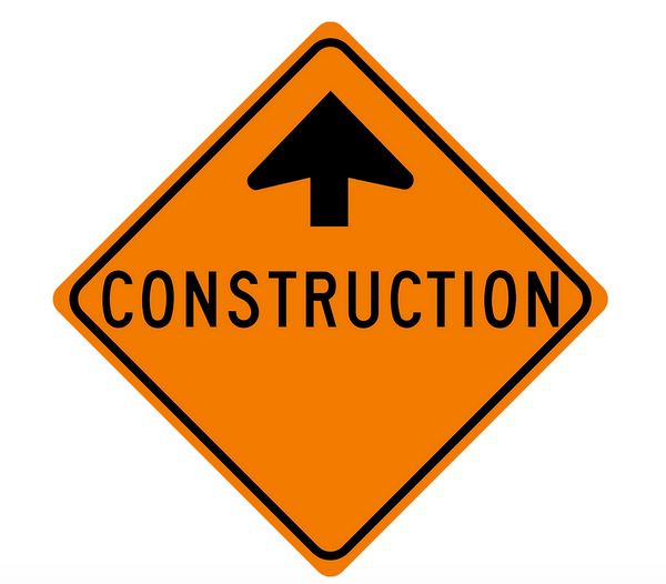 Construction Ahead Roll Up Sign - RSDG-TC1 -1/CS