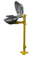 Bradley Halo Pedestal-Mounted Eye/Face Wash Stainless Steel Bowl & Dust Cover - S19214DCFW -1/CS