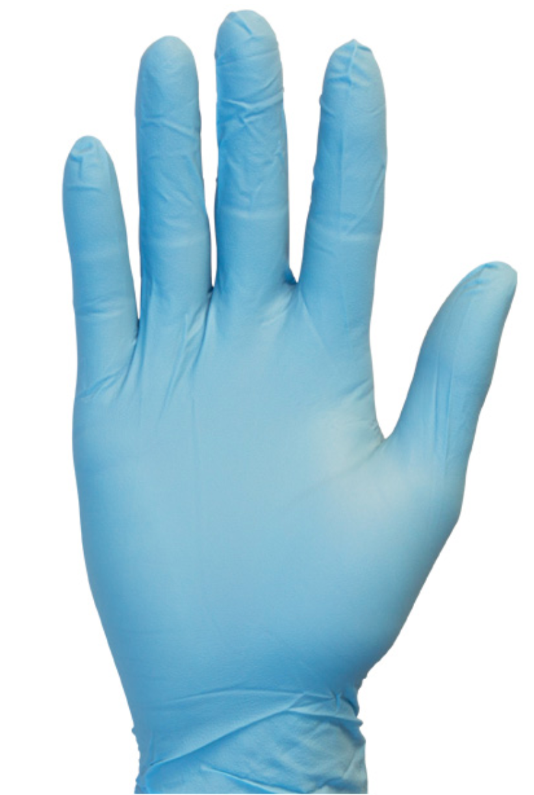 4 mil Disposable Nitrile Gloves- Blue - GNPR-SIZE-1M - 100/BX -10/BX/CS