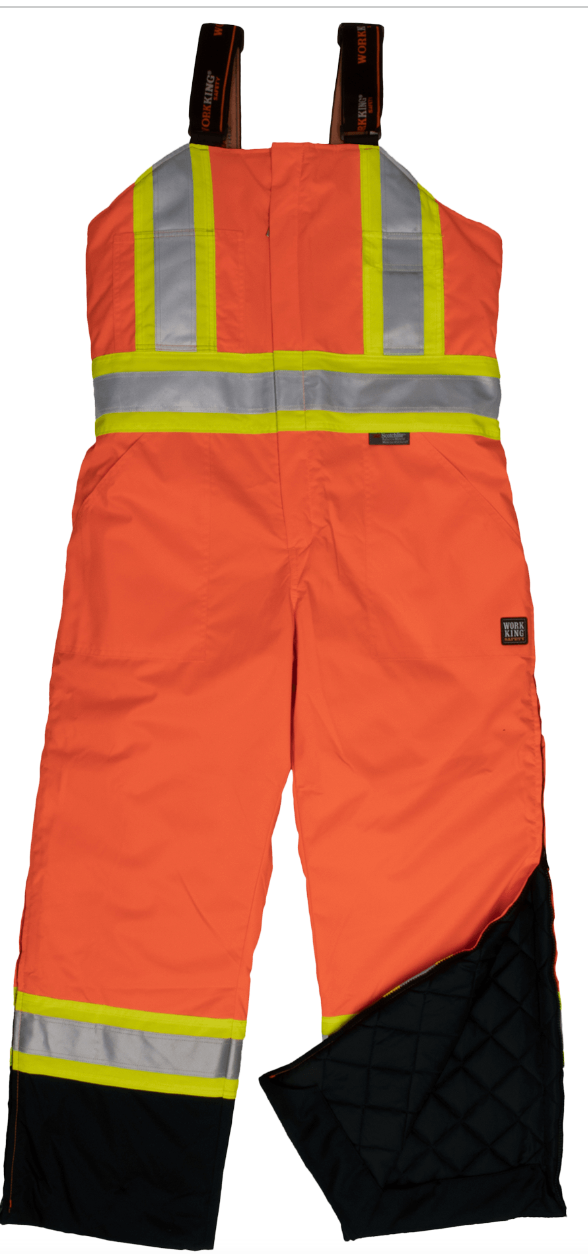 Insulated Poly Oxford Safety Bib-Overall  - S798 -1/CS