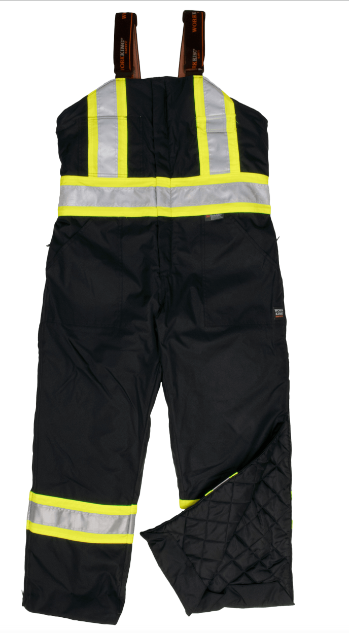 Insulated Poly Oxford Safety Bib-Overall  - S798 -1/CS