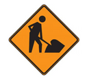 Rigid Reflective Construction Signs - 1/CS