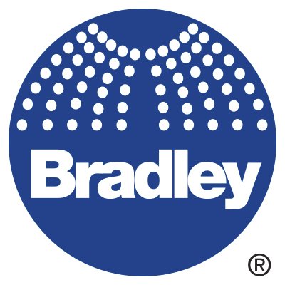 Bradley® Halo Combination Drench Shower Eyewash Stainless Steel Bowl & Showerhead Hand/Foot-Activated - S19314UU- 1/CS